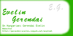 evelin gerendai business card